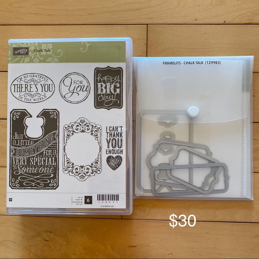 Stampin up chalk talk bundle